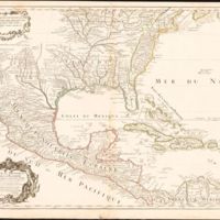 Carte du Mexique et de la Floride (Map of Mexico and Florida)